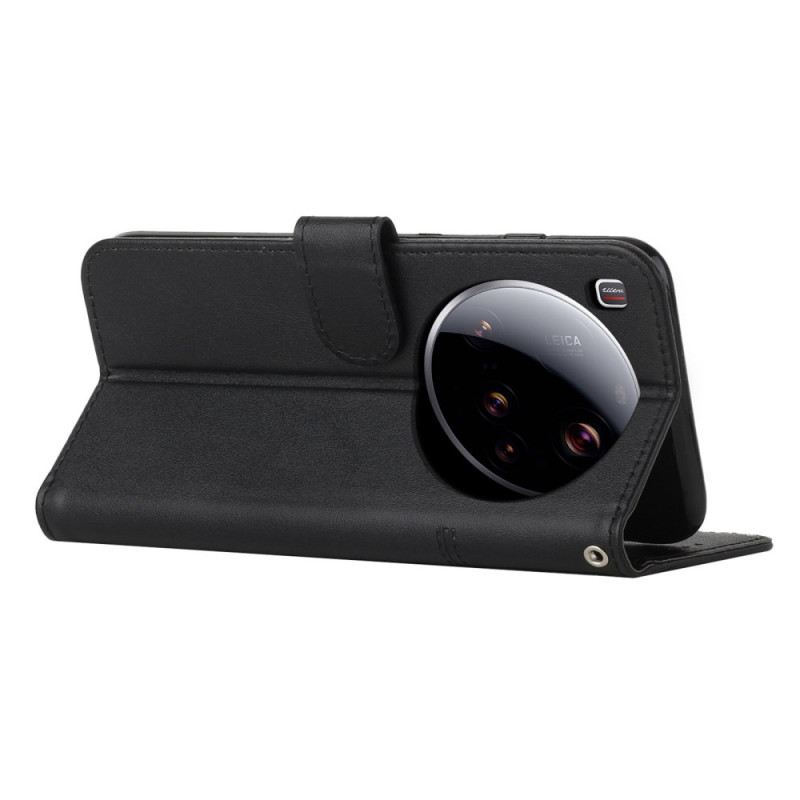 Bőrtok Xiaomi 15 Ultra Bőr Stílusú