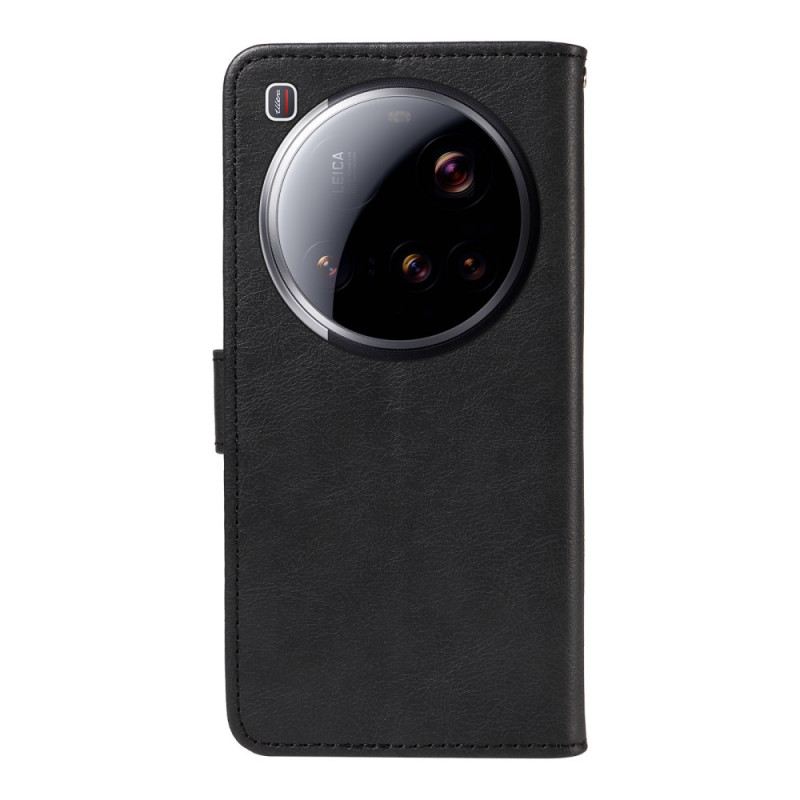 Bőrtok Xiaomi 15 Ultra Egyszínű Műbőr