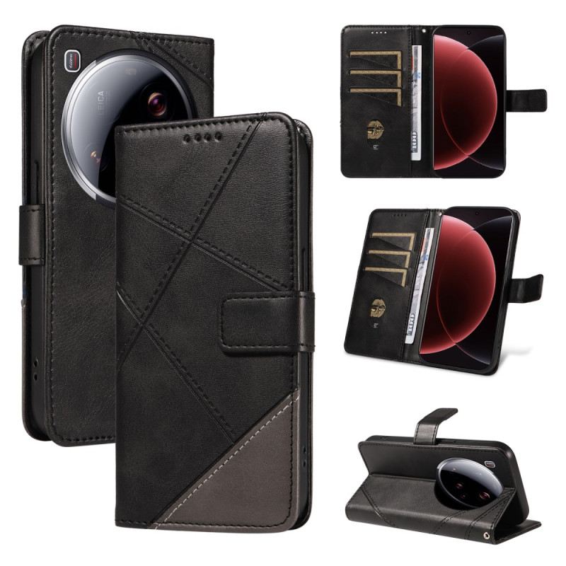 Bőrtok Xiaomi 15 Ultra Geometrikus Minta