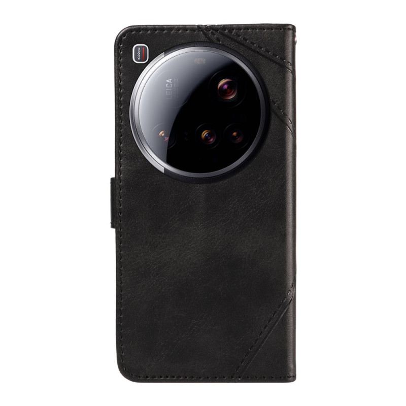 Bőrtok Xiaomi 15 Ultra Geometrikus Minta