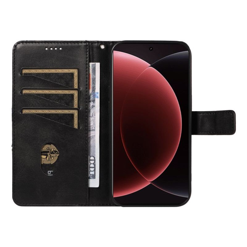 Bőrtok Xiaomi 15 Ultra Geometrikus Minta