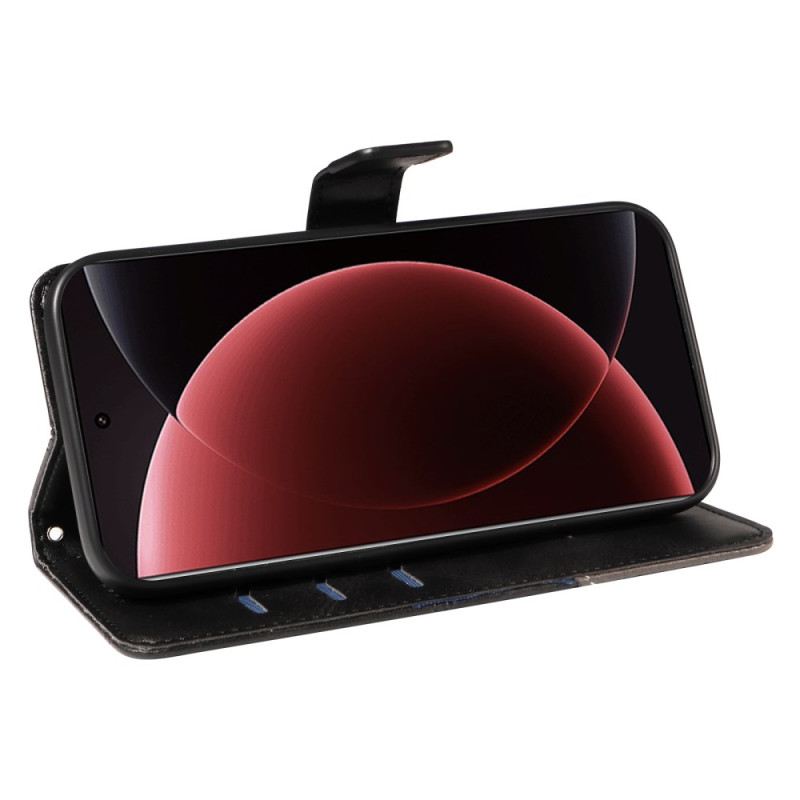 Bőrtok Xiaomi 15 Ultra Geometrikus Minta