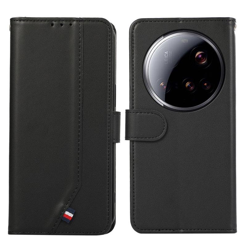 Bőrtok Xiaomi 15 Ultra Rfid Blokkoló Selyemtextúra