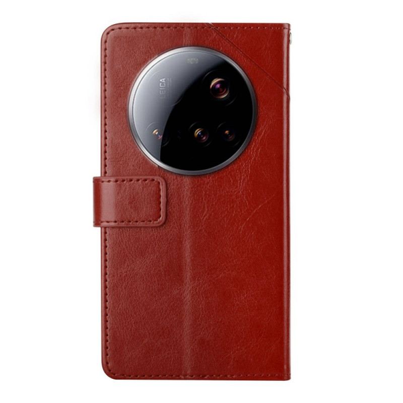 Bőrtok Xiaomi 15 Ultra Y-kialakítású Pánt