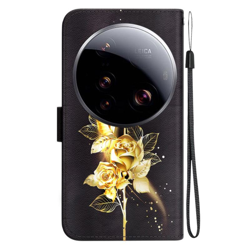 Fliptok Xiaomi 15 Ultra Arany Rózsák És Pillangók