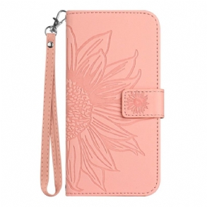 Fliptok Xiaomi 15 Ultra Napraforgómintás Pánttal