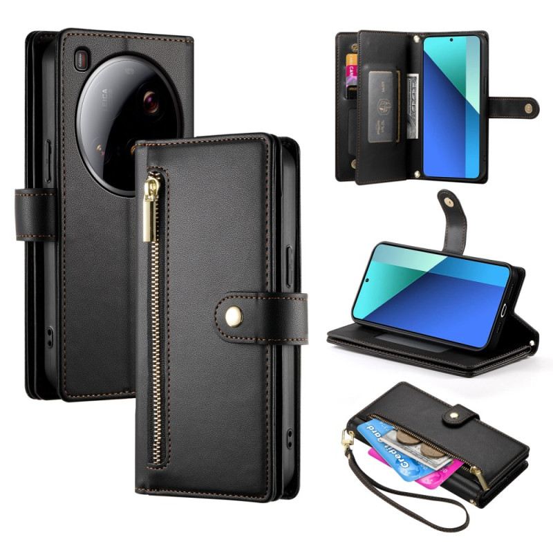 Fliptok Xiaomi 15 Ultra Pénztárca Pánttal És Vállpánttal