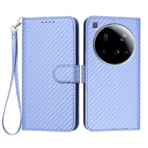 Fliptok Xiaomi 15 Ultra Texturált Szénszál