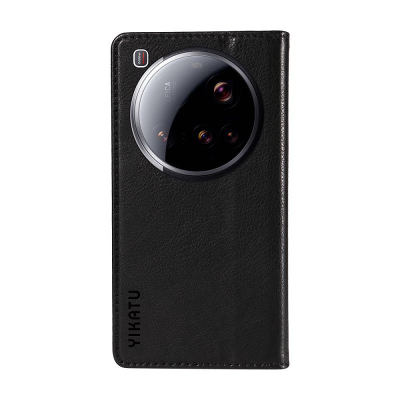 Fliptok Xiaomi 15 Ultra Yikatu Licsi Műbőr Bőr