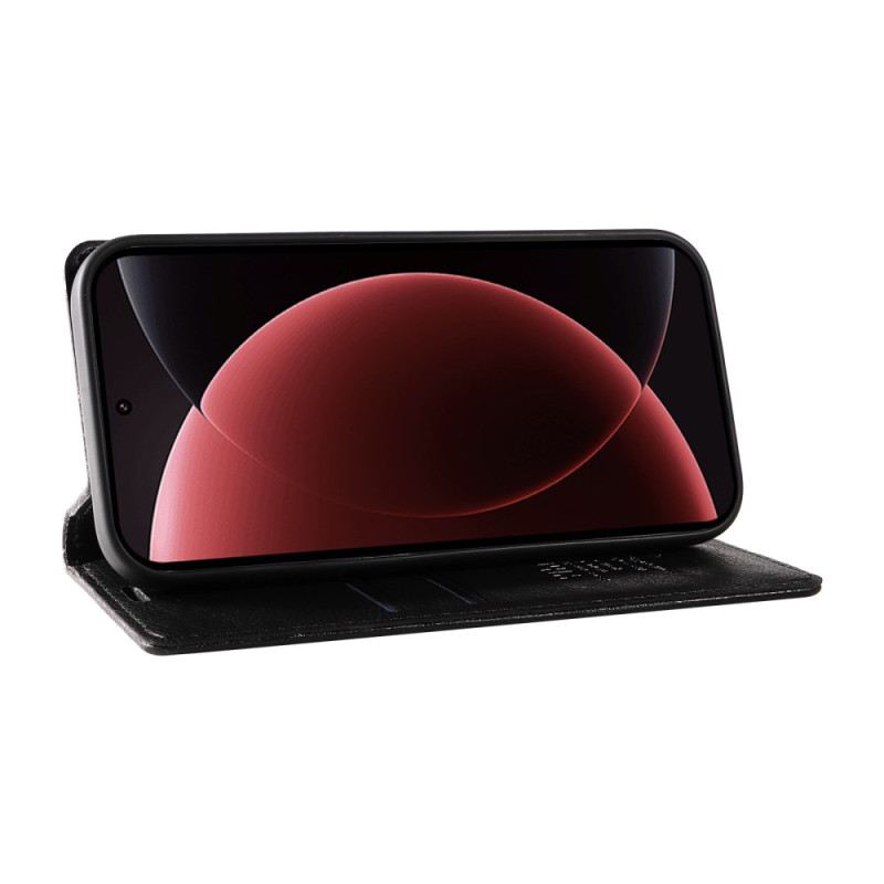 Fliptok Xiaomi 15 Ultra Yikatu Licsi Műbőr Bőr