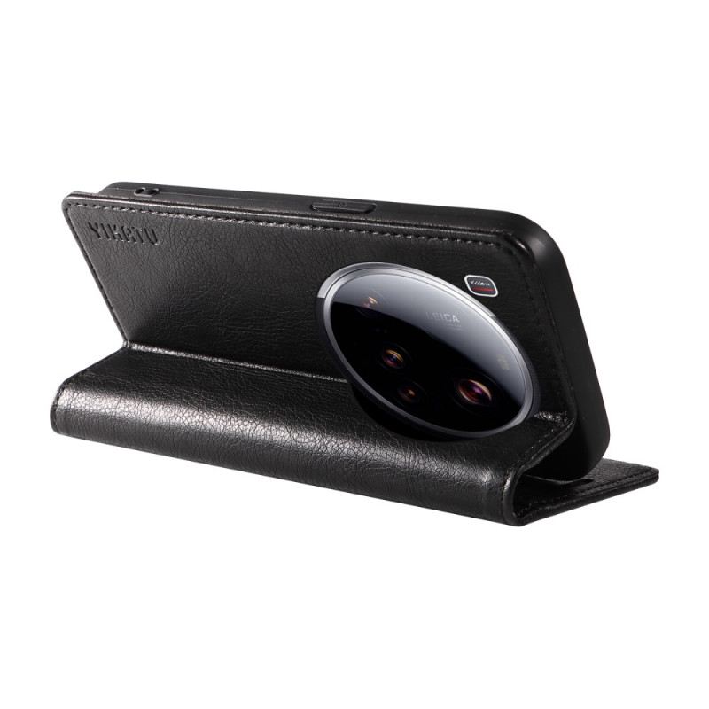 Fliptok Xiaomi 15 Ultra Yikatu Licsi Műbőr Bőr