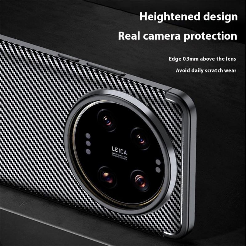 Hülle Xiaomi 15 Ultra Handyhülle Kohlefaser Textur