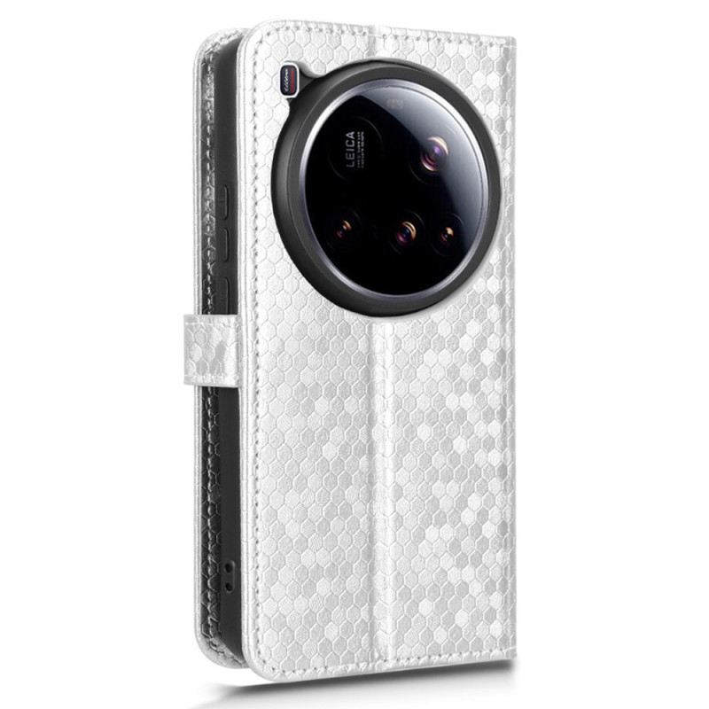 Kinyitható Bőrtok Xiaomi 15 Ultra Csillámos Pöttyök