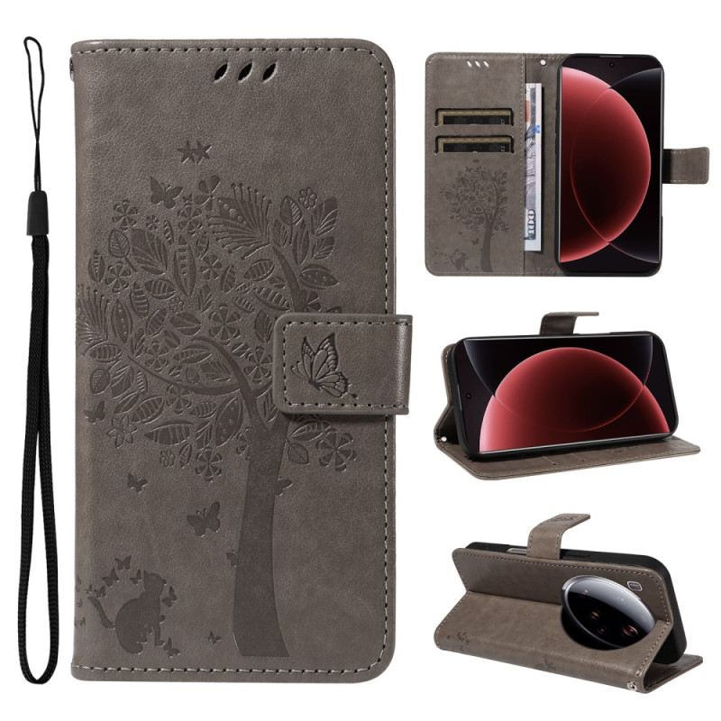 Kinyitható Bőrtok Xiaomi 15 Ultra Macskafa