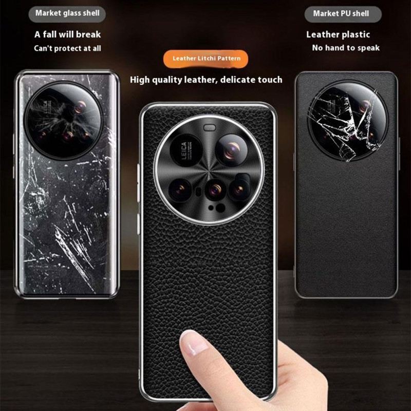 Mobiltelefon Tokok Xiaomi 15 Ultra Valódi Bőr