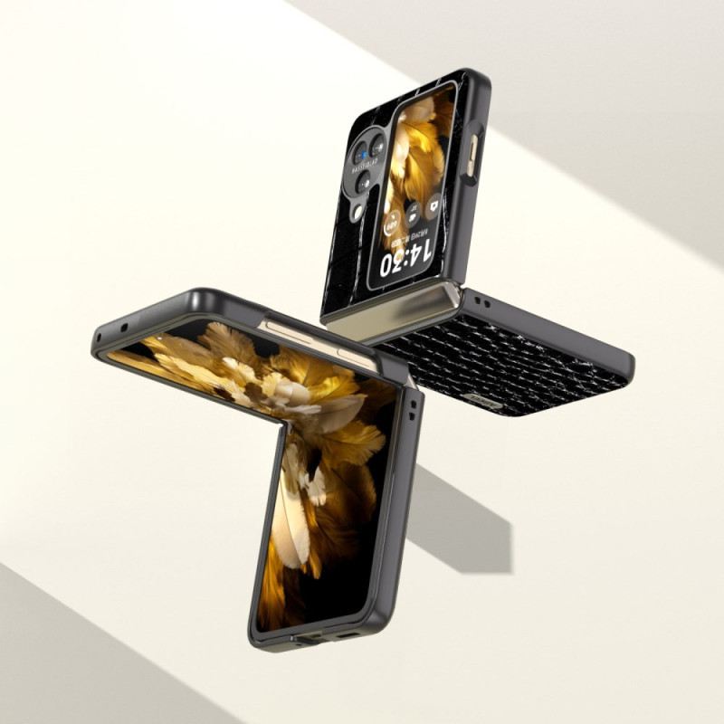 Tok Oppo Find N3 Flip Krokodil Textúra
