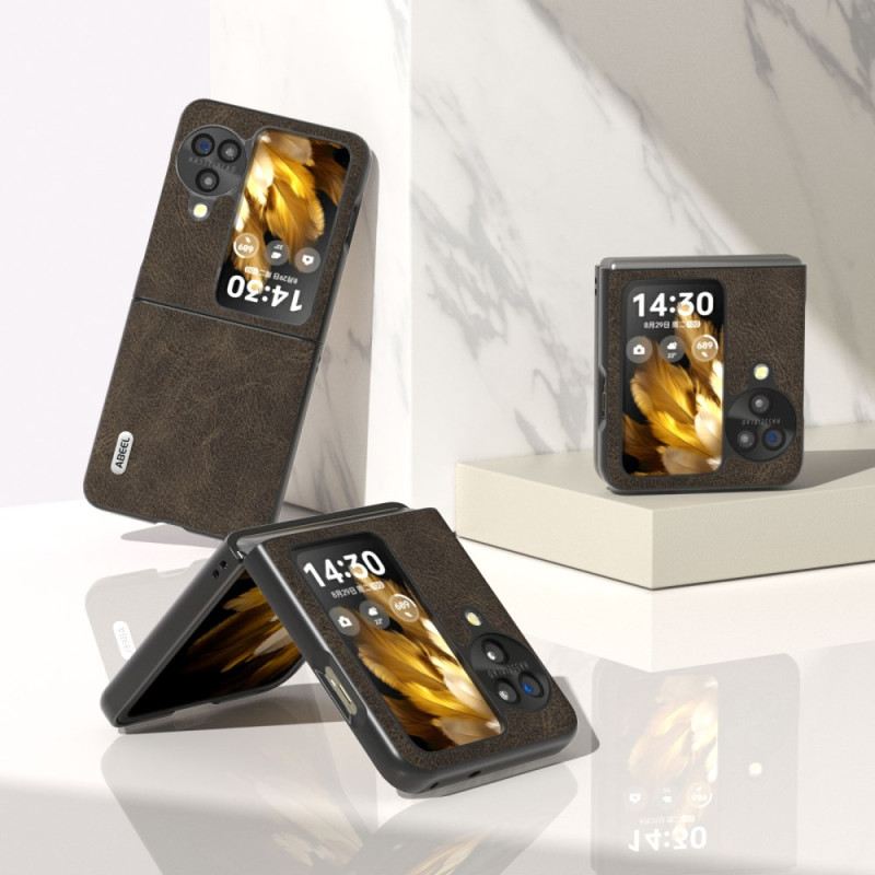 Tok Oppo Find N3 Flip Vintage Bőrhatású Abeel