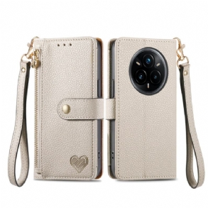 Bőrtok Realme 14 Pro Plus 5g Aprópénztartó Rfid-védelemmel