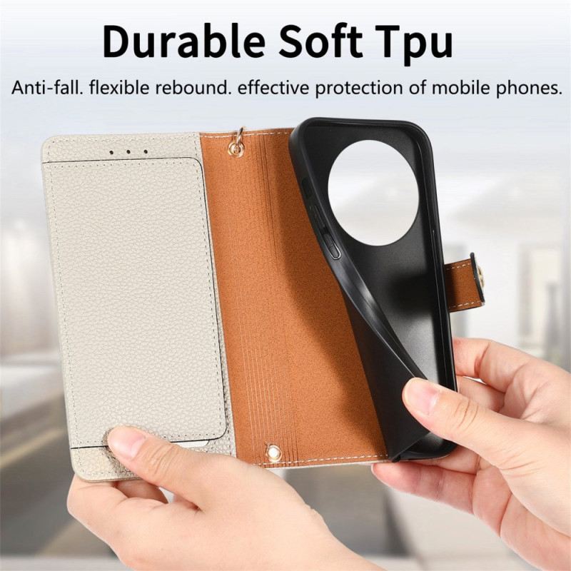 Bőrtok Realme 14 Pro Plus 5g Aprópénztartó Rfid-védelemmel