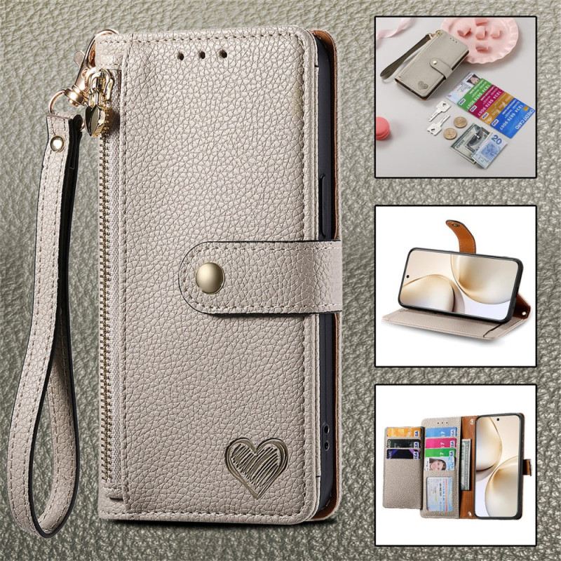 Bőrtok Realme 14 Pro Plus 5g Aprópénztartó Rfid-védelemmel