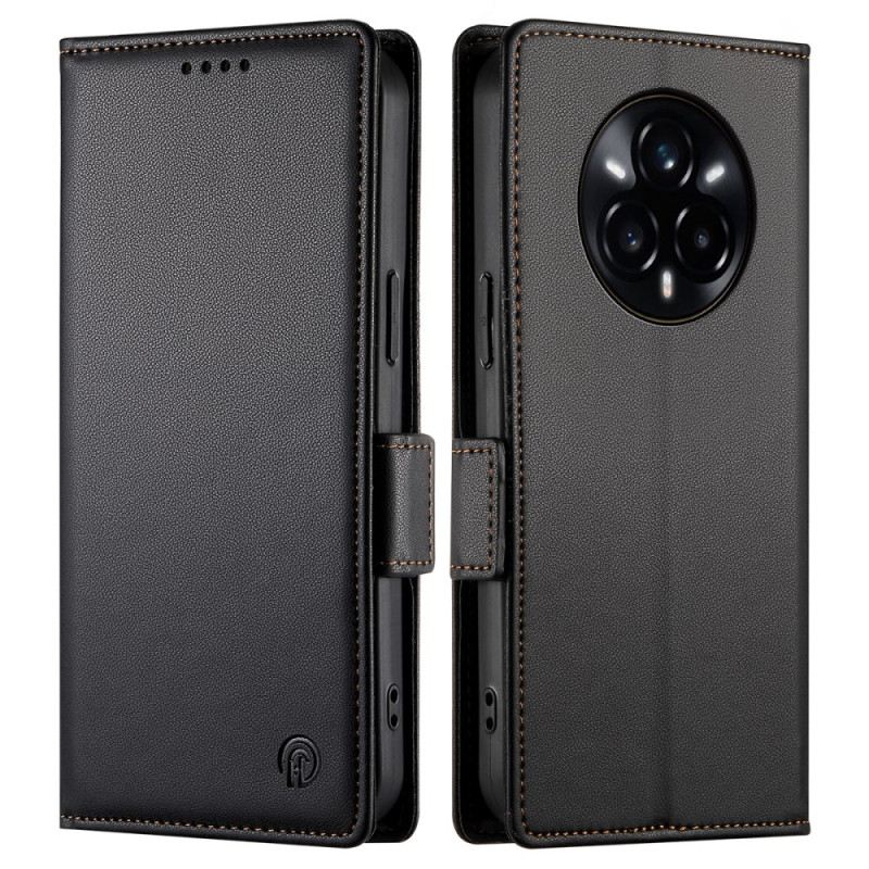 Bőrtok Realme 14 Pro Plus 5g Három Kártyatartó Rekesszel És Tartóval