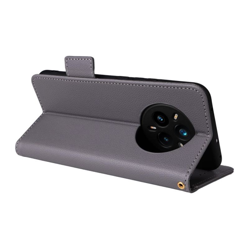 Bőrtok Realme 14 Pro Plus 5g Licsi Műbőr Pánttal