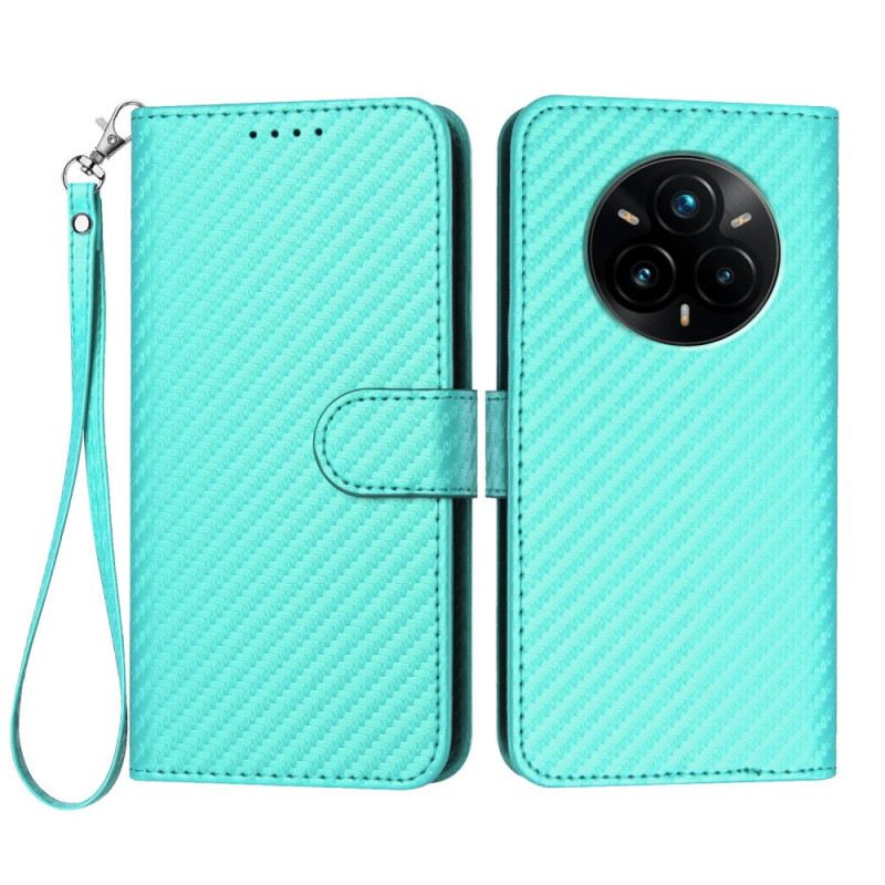 Bőrtok Realme 14 Pro Plus 5g Szénszálas Szíj