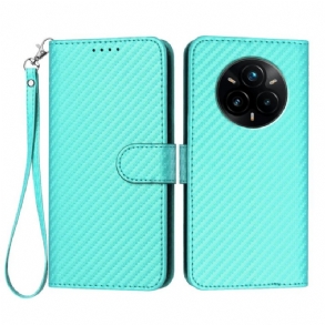 Bőrtok Realme 14 Pro Plus 5g Szénszálas Szíj