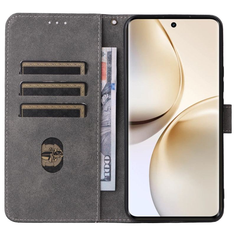 Bőrtok Realme 14 Pro Plus 5g Velúr Hatású Rfid Védelemmel