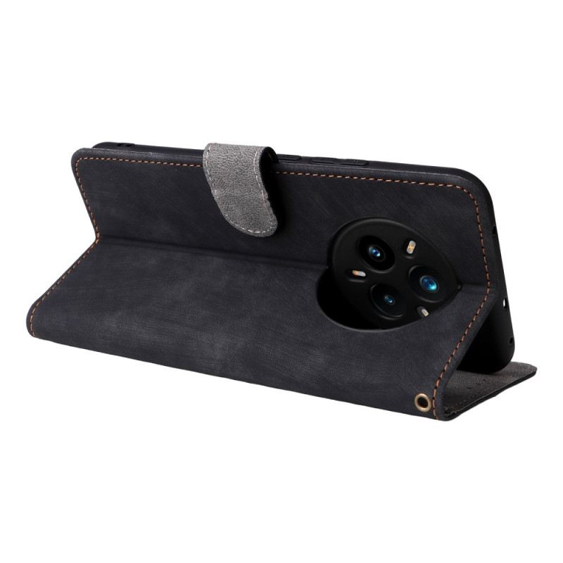 Bőrtok Realme 14 Pro Plus 5g Velúr Hatású Rfid Védelemmel