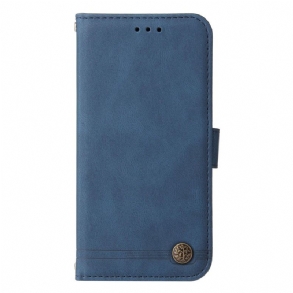 Bőrtok Realme 14 Pro Plus 5g Vintage Hatású Szegeccsel