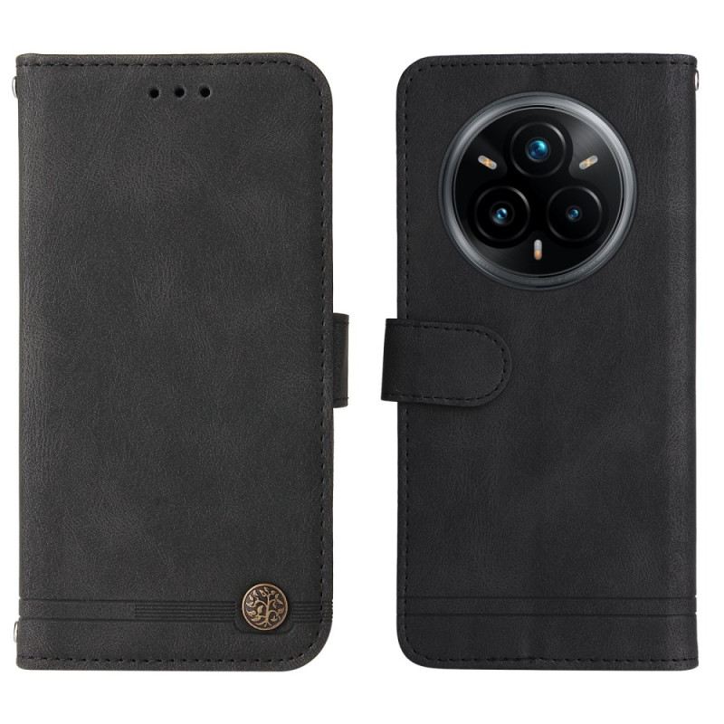 Bőrtok Realme 14 Pro Plus 5g Vintage Hatású Szegeccsel