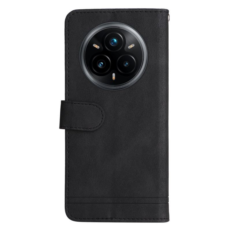 Bőrtok Realme 14 Pro Plus 5g Vintage Hatású Szegeccsel