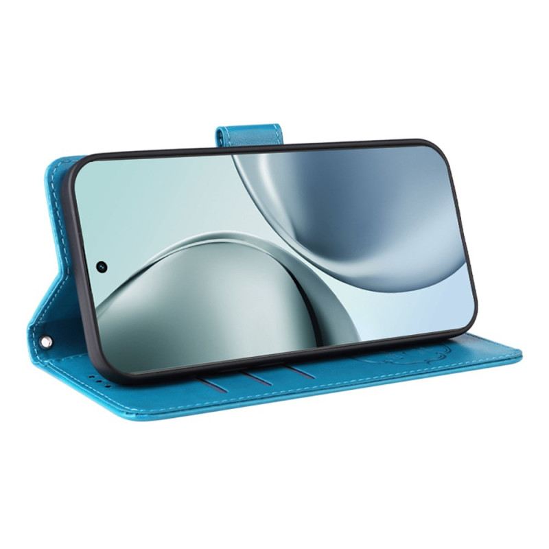 Bőrtok Realme 14 Pro Plus 5g Virágmintás