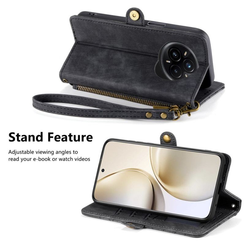 Bőrtok Realme 14 Pro Plus 5g Vonalmintás Pénztárca