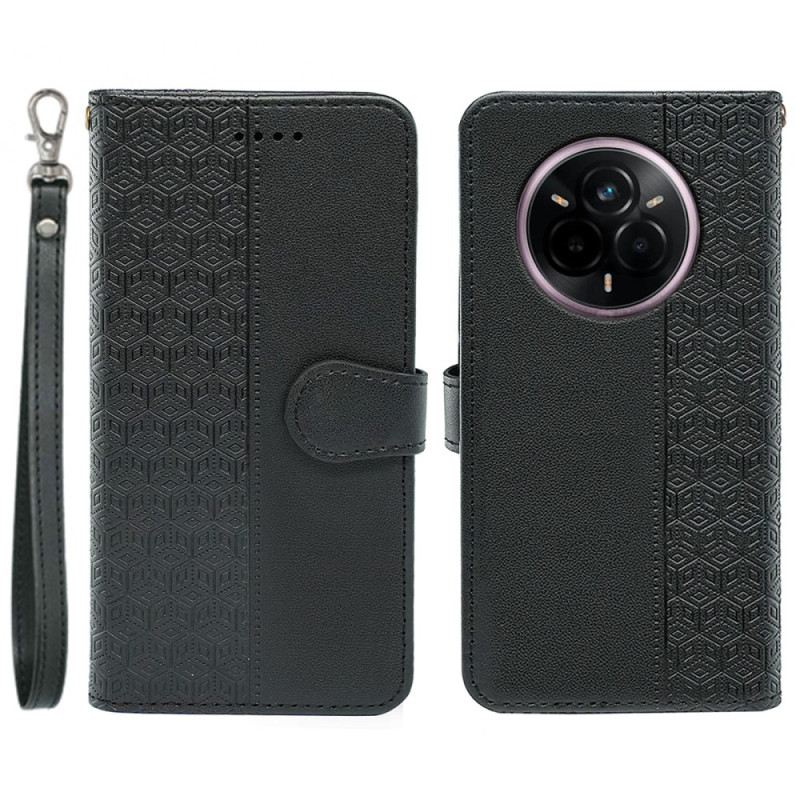 Fliptok Realme 14 Pro Plus 5g Kocka Mintás Szíj