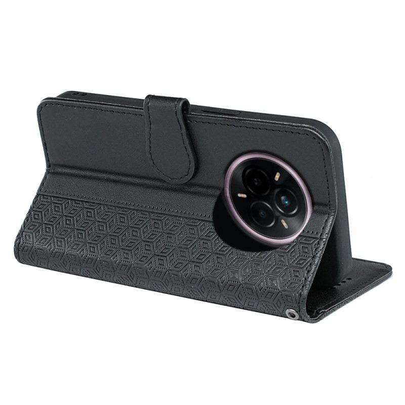 Fliptok Realme 14 Pro Plus 5g Kocka Mintás Szíj