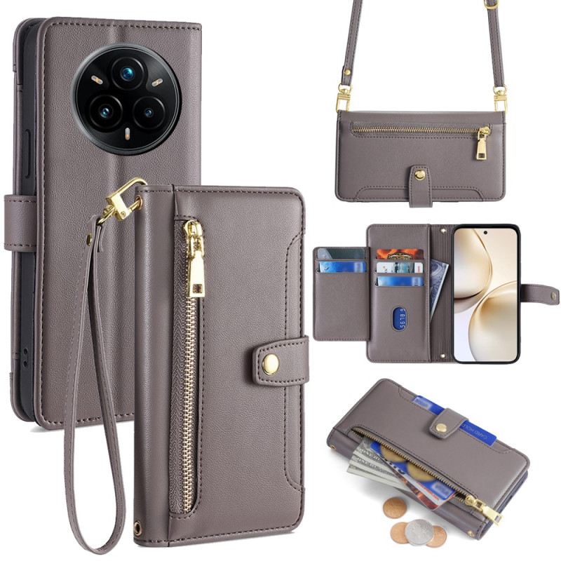 Fliptok Realme 14 Pro Plus 5g Pénztárca Nyakpánttal És Vállpánttal