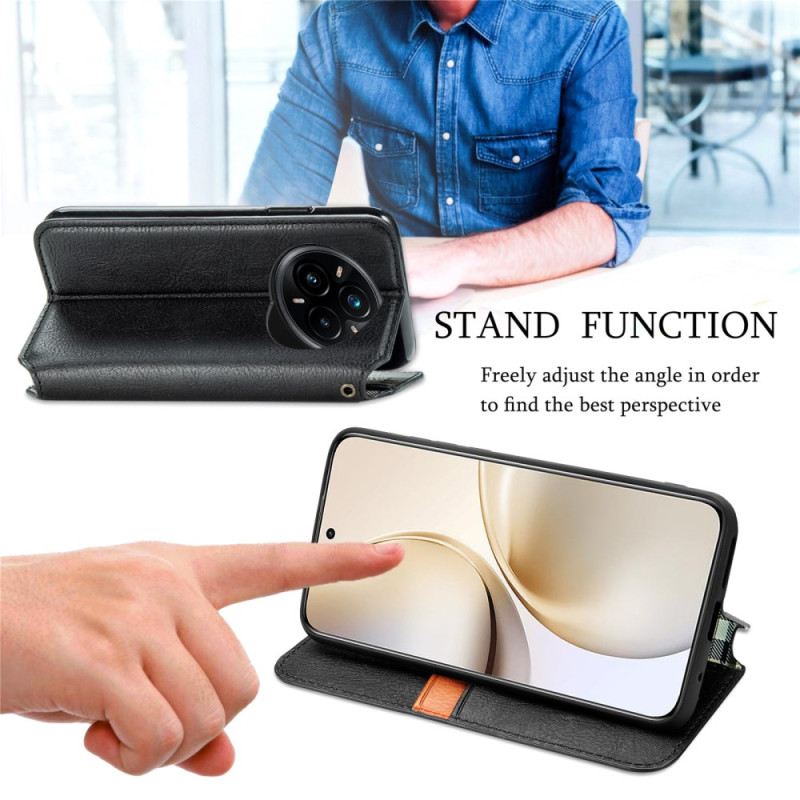 Fliptok Realme 14 Pro Plus 5g Vintage Velúr Hatású