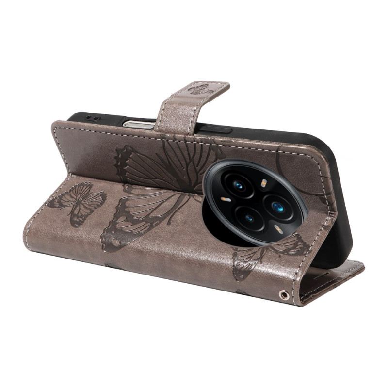 Kinyitható Bőrtok Realme 14 Pro Plus 5g Óriás Pillangók