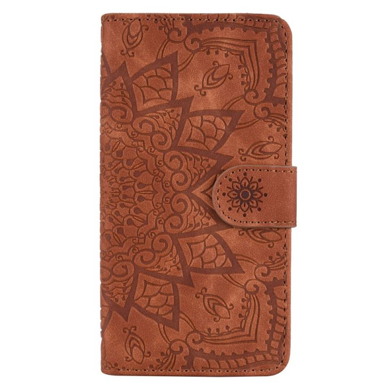 Bőrtok iPhone 16 Mandala Velúr Hatás