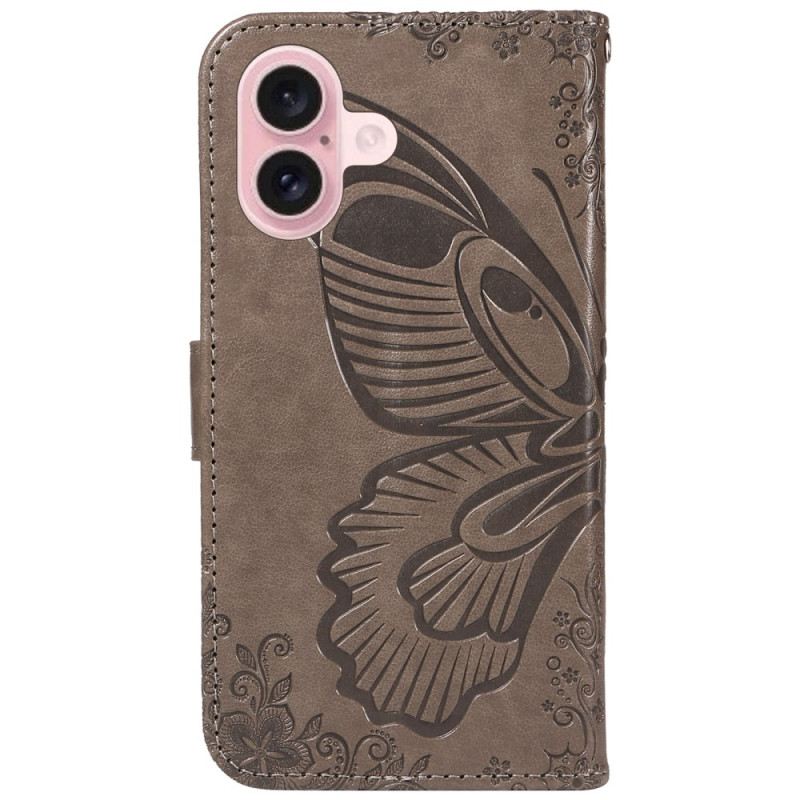 Fliptok iPhone 16 Pillangónyomat