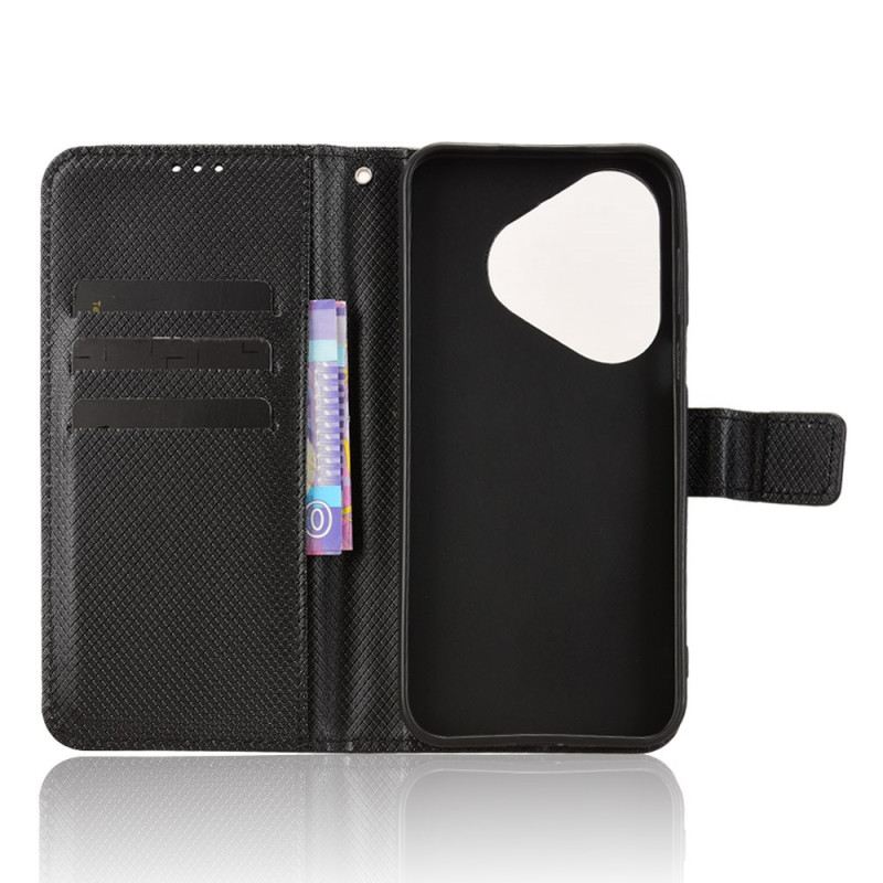 Bőrtok Huawei Pura 80 Gyémánt Textúra