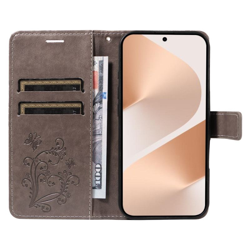 Bőrtok Huawei Pura 80 Nagy Pillangók