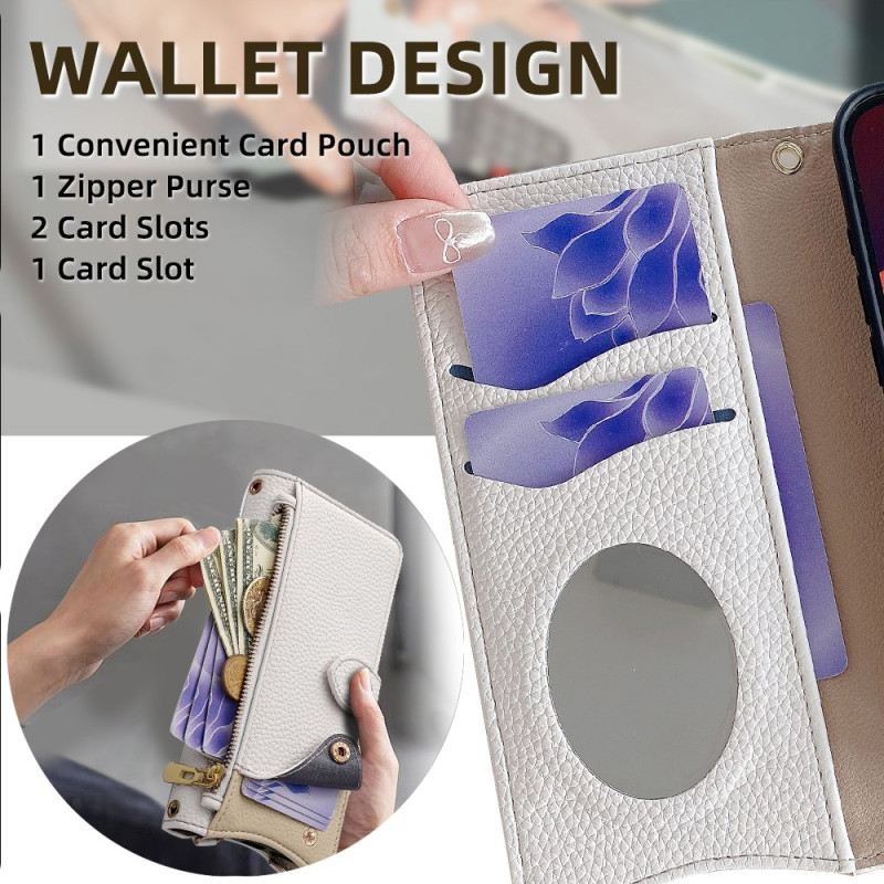 Kinyitható Tokok Huawei Pura 80 Pénztárca Lánccal