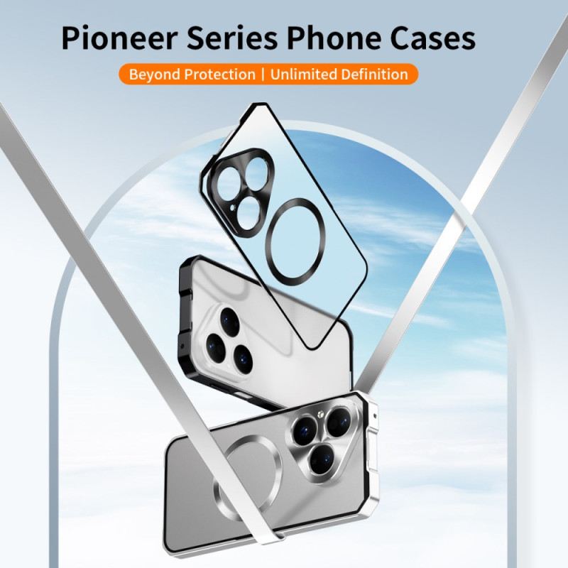 Mobiltelefon Tokok Huawei Pura 80 Magsafe Fém Kerettel