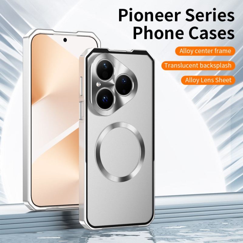 Mobiltelefon Tokok Huawei Pura 80 Magsafe Fém Kerettel