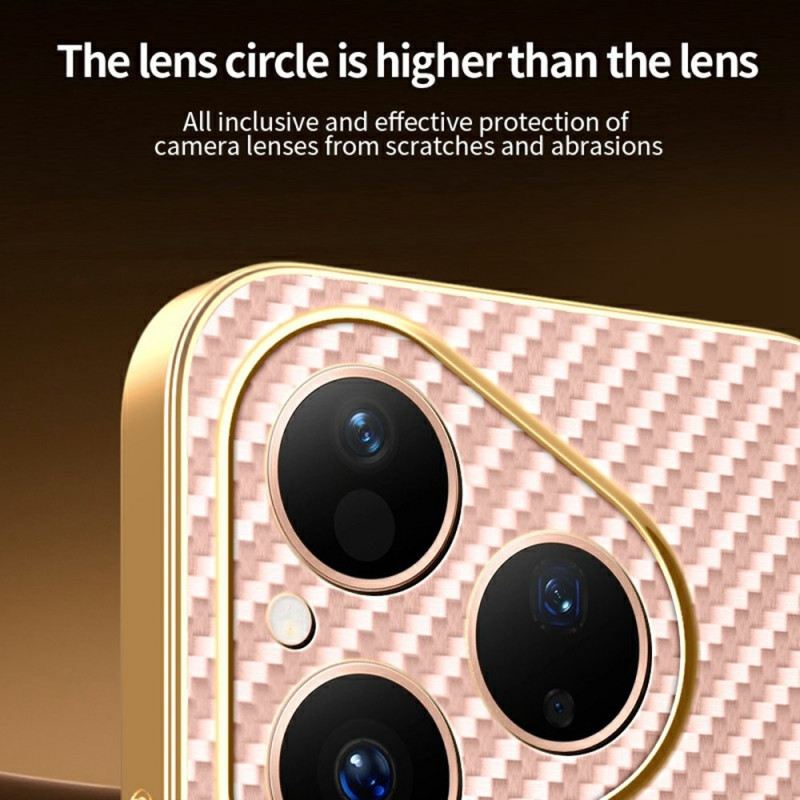 Telefontok Huawei Pura 80 Szénszál Textúra