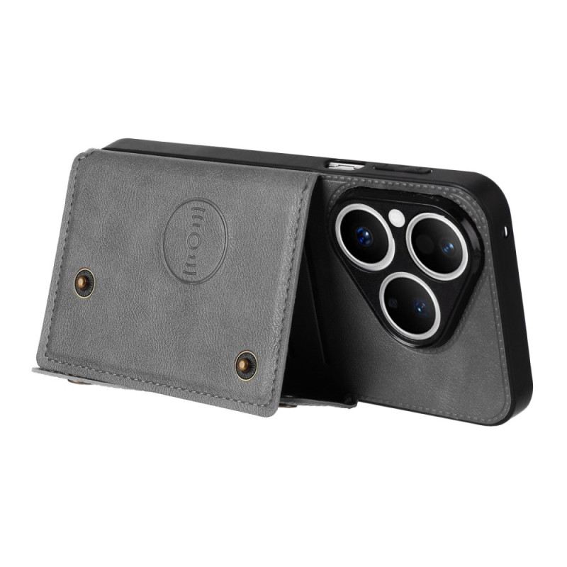 Tok Huawei Pura 80 Bőrhatású Kártya Tartó