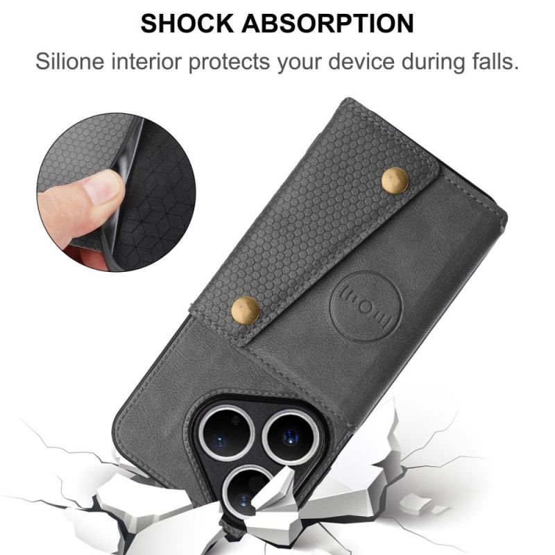 Tok Huawei Pura 80 Bőrhatású Kártya Tartó